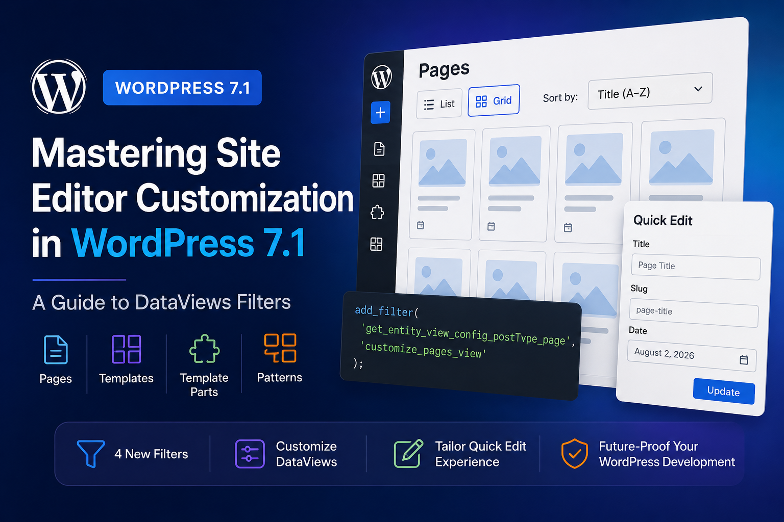 Mastering Site Editor Customization in WordPress 7.1: A Guide to DataViews Filters